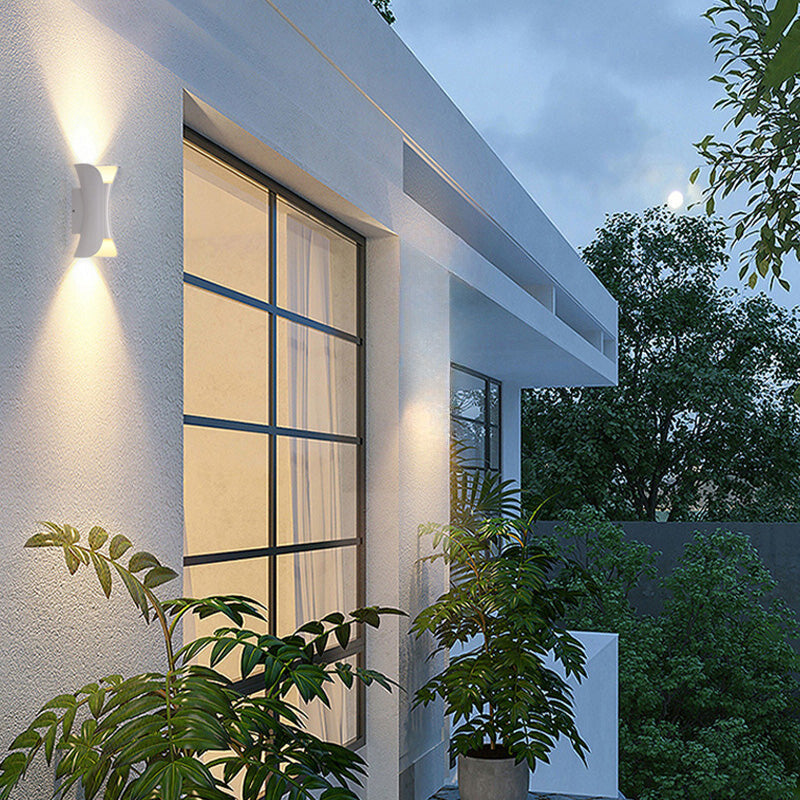 Ray Curved Outdoor Wall Mounted Led Lamp