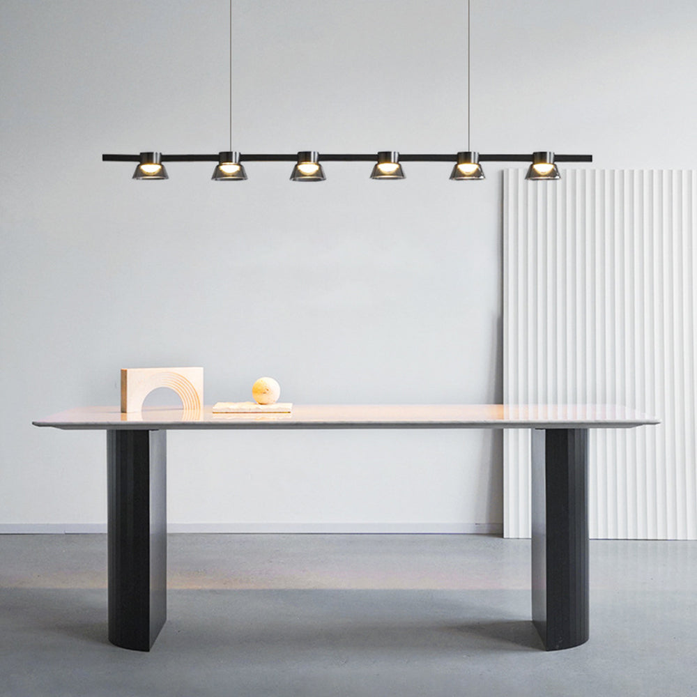Arisha Modern Linear Metal Pendant Light,Black