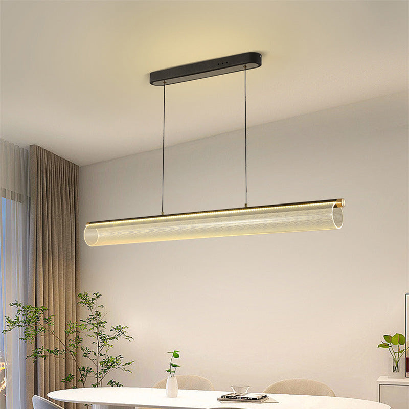 Arisha Modern LED Pendant Light Clear Metal Tea/Dining/Living Room
