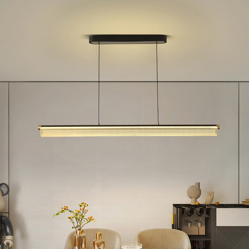 Arisha Modern LED Pendant Light Clear Metal Tea/Dining/Living Room