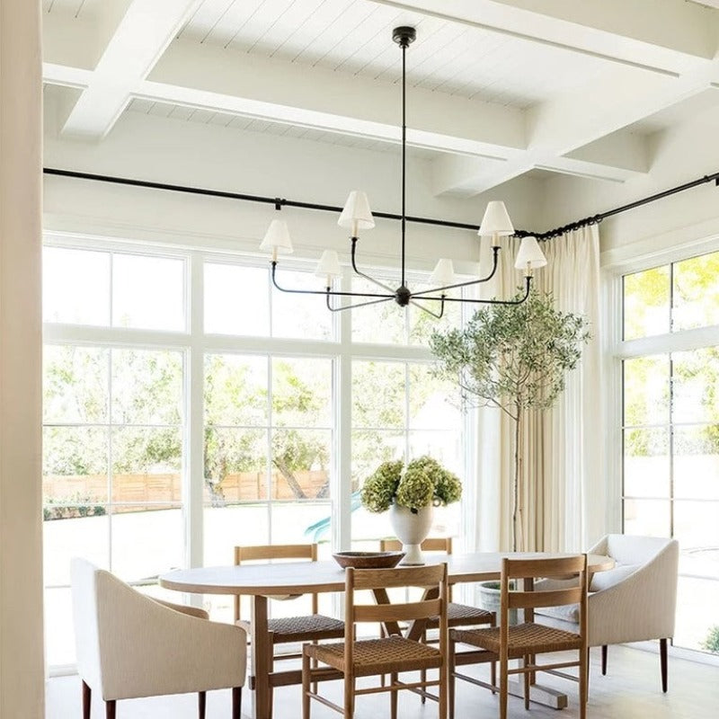 Silva Vintage Retro Metal Elegant Chandeliers Living Room
