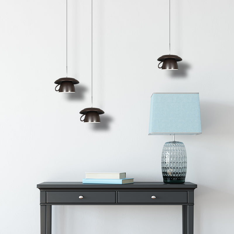Valentina Pop Art Cup Ceramic LED Pendant Light Study Bedroom