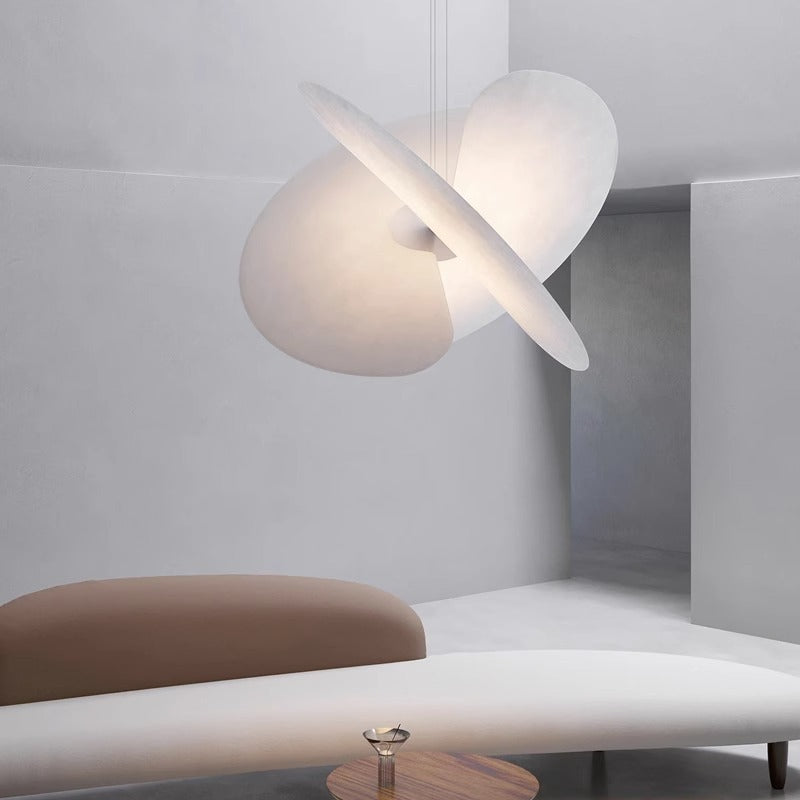 Ritta Chandelier White Nordic Creative Fabric Living Room Dining Room