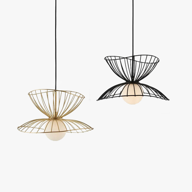 Ritta Pendant Light Modern, Metal, Gold/Black, Kitchen Island
