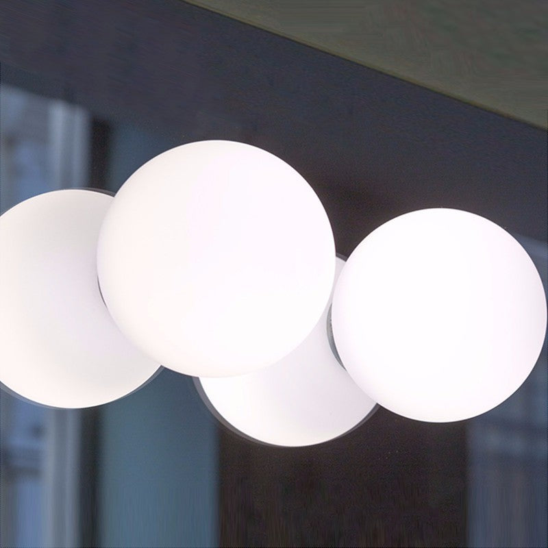 Valentina Modern Bubble Sphere Flush Mount Ceiling Light Glass Bedroom
