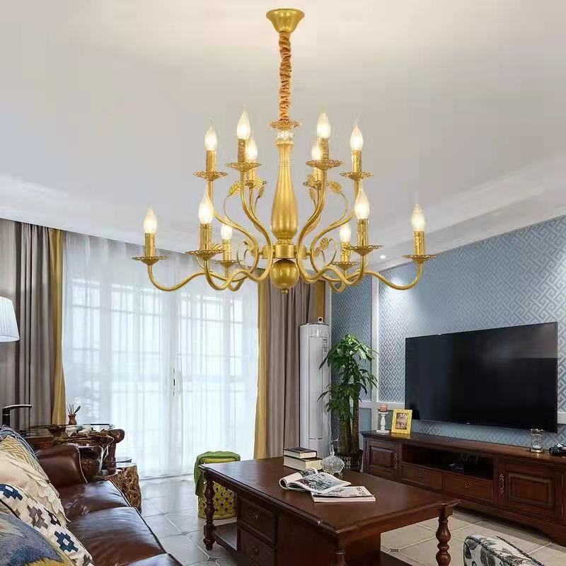Silva Chandelier Rustic Glass Living Room Bedroom