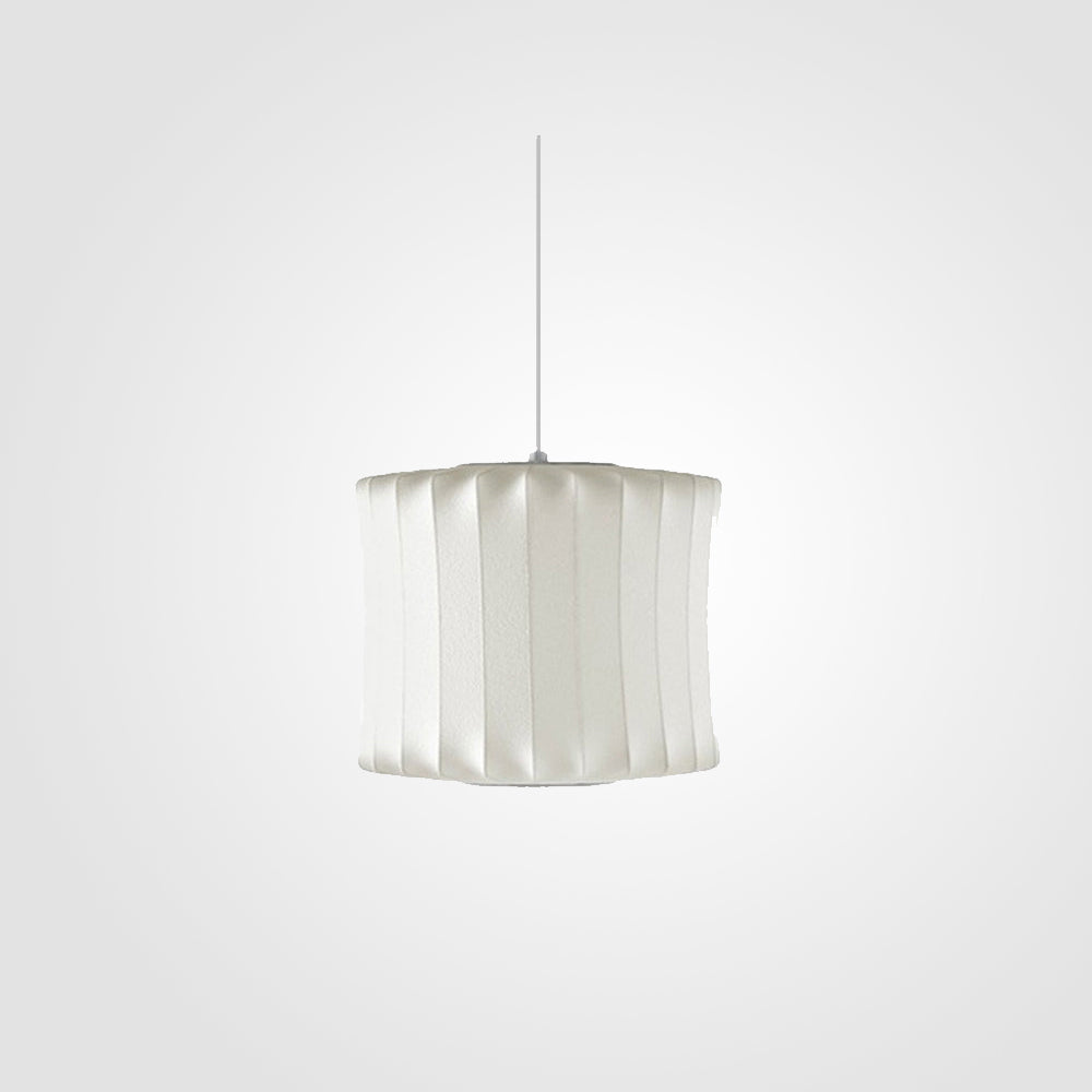 Ritta Vintage Artificial White Silk Shade Single Pendant Light