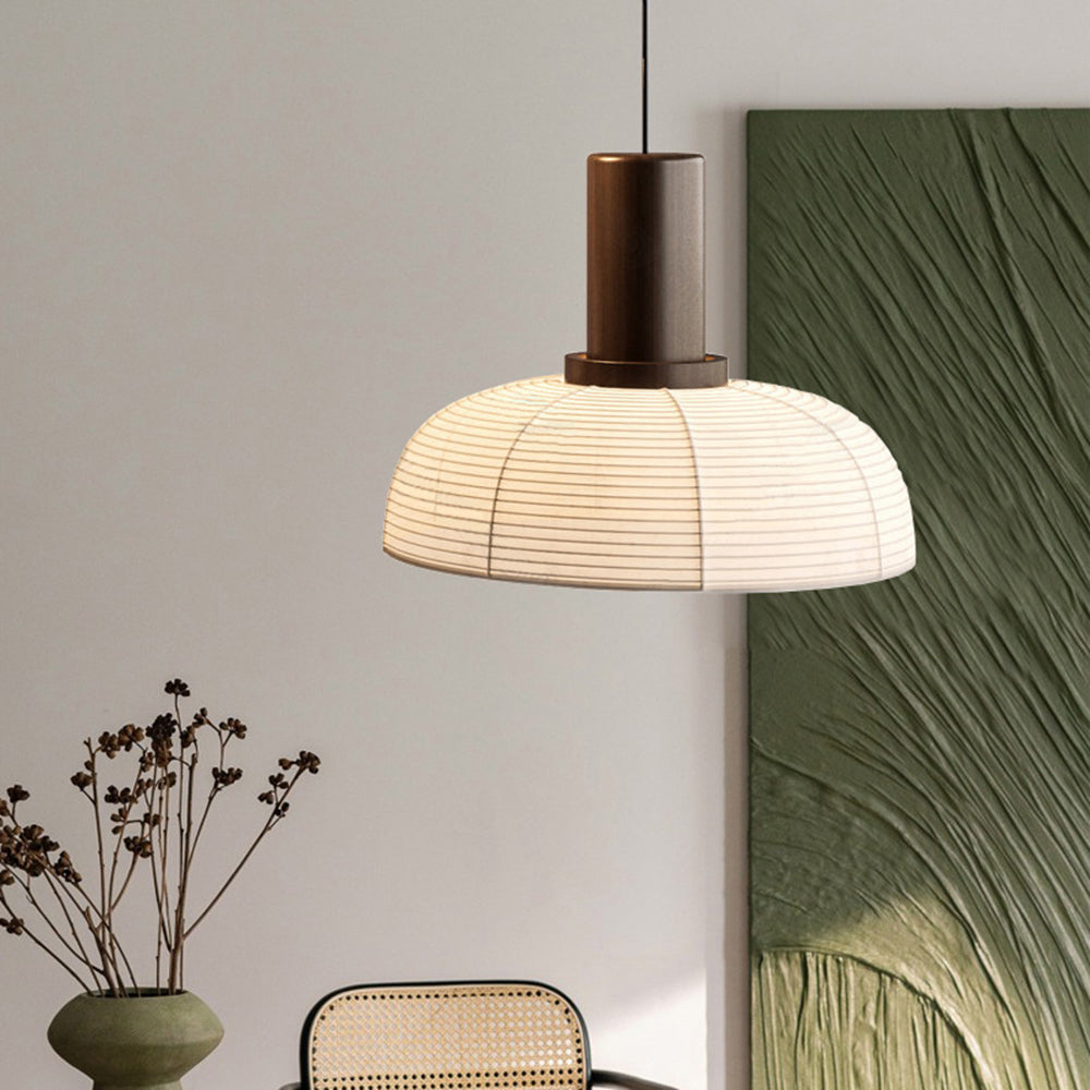 Muto Retro Fabric & Metal Pendant Light, 2 Style