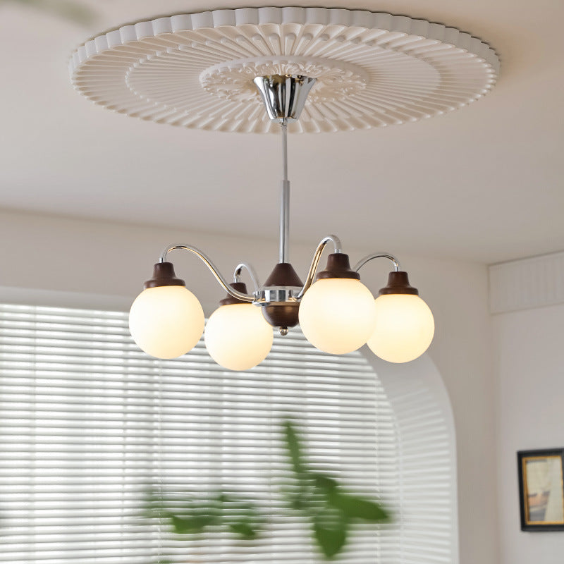 Valentina French LED Chandelier Chrome Gold Living Room/Bedroom