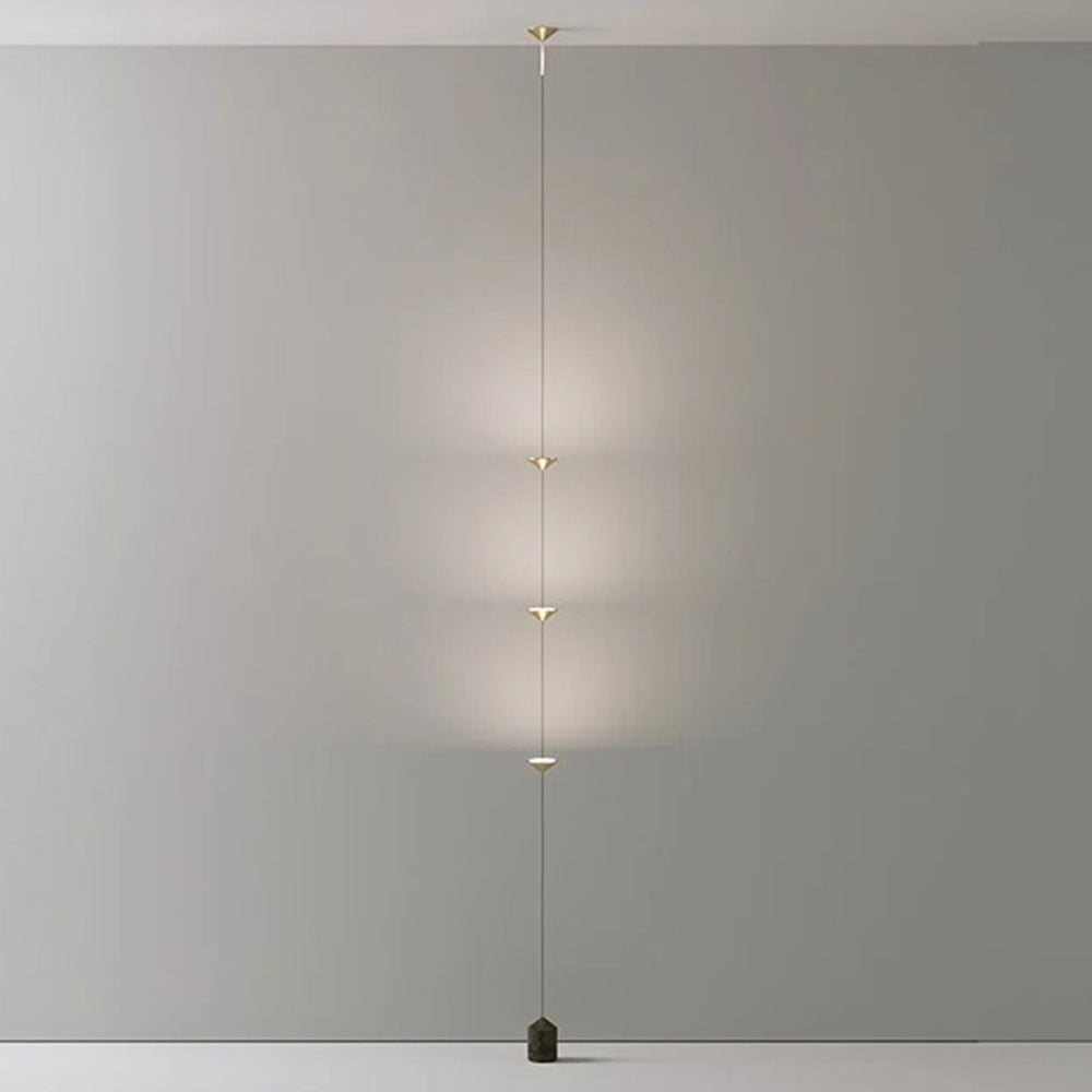 Arisha Full-Length Minimalist Linear Floor Lamp, 3 Bulbs