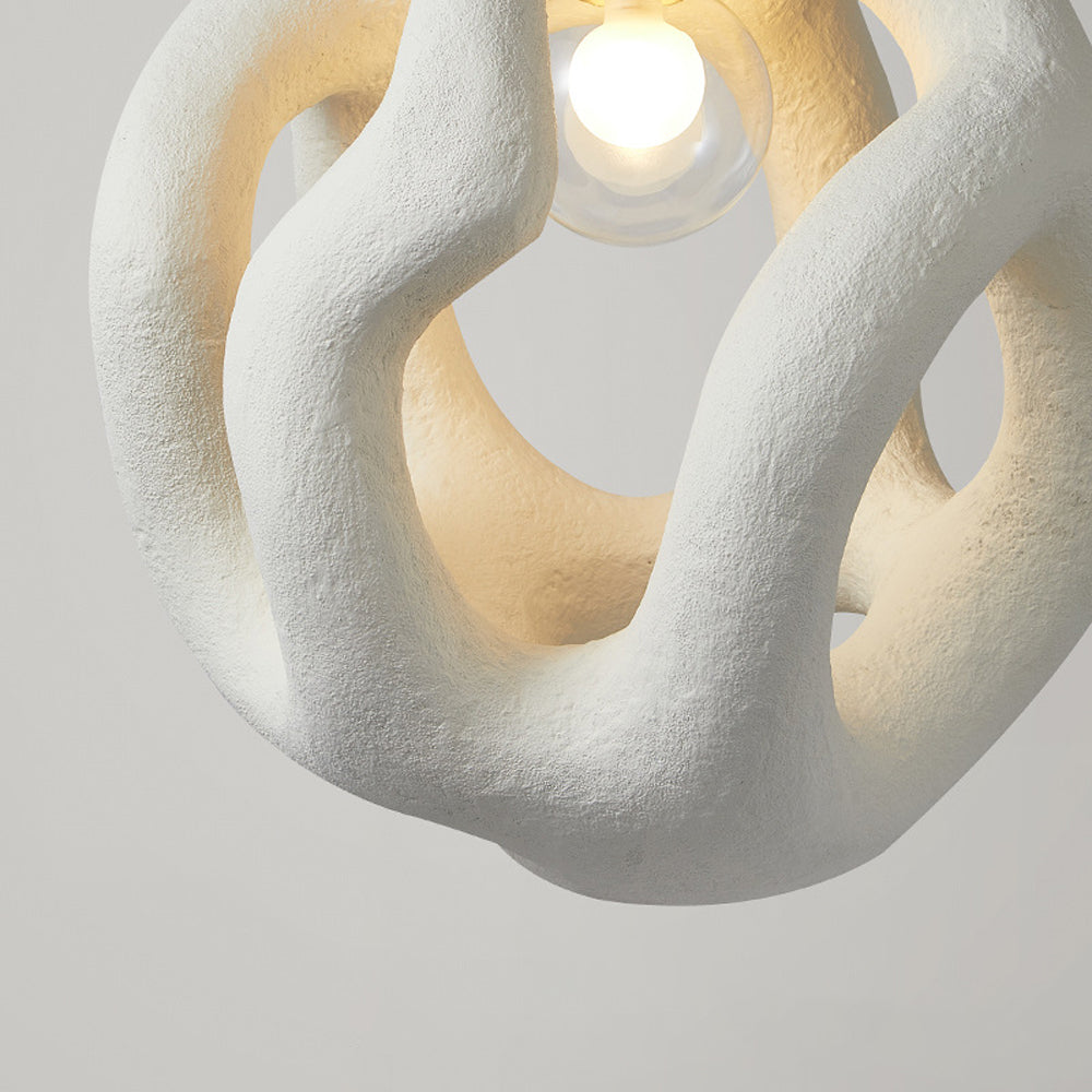 Avi Modern Metal/Resin White/Black Pendant Light
