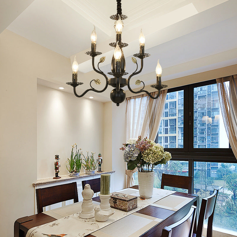 Silva Chandelier Rustic Glass Living Room Bedroom