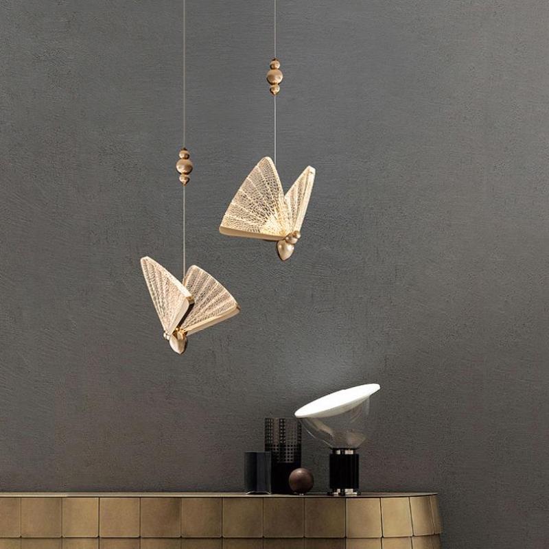Arisha Art Deco Butterfly Pendant Light, 2 Color