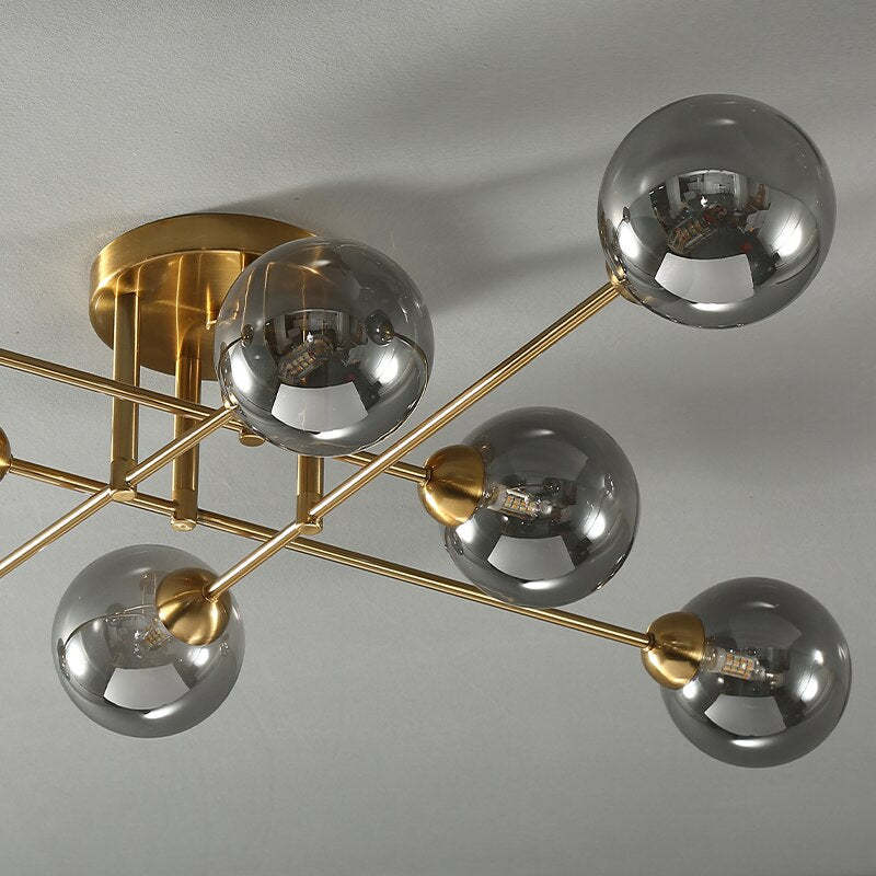 Valentina Industrial Glass Globe Chandelier LED, 6 Style