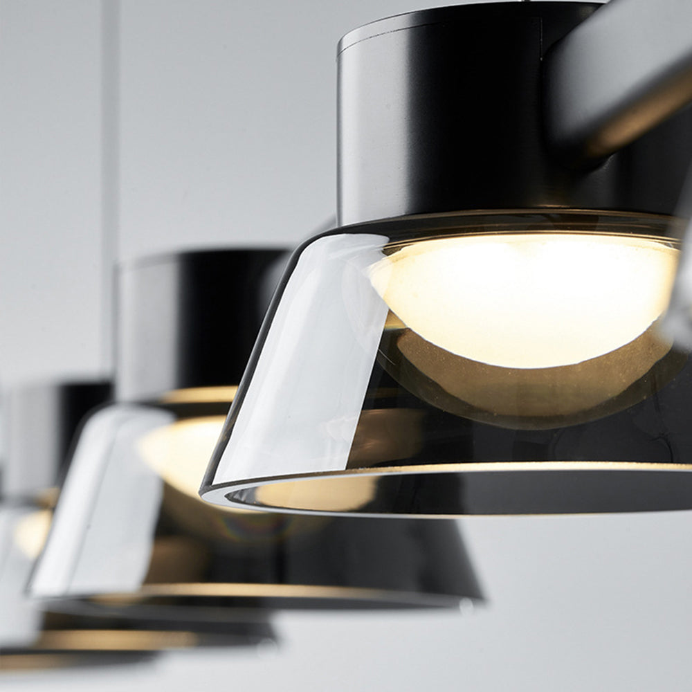Arisha Modern Linear Metal Pendant Light,Black