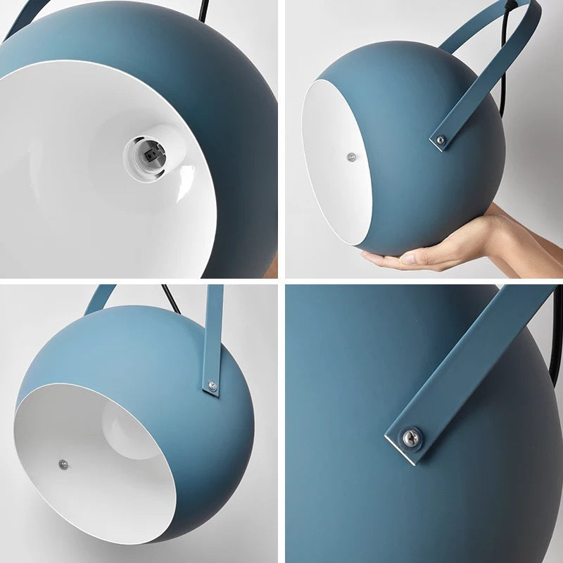 Aira Colorful Art Deco Pendant Light, Spherical, Bedroom