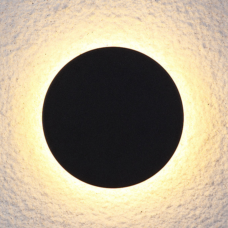 Ray Minimalist Round/Square Outdoor Wall Lamp LED, Black/White