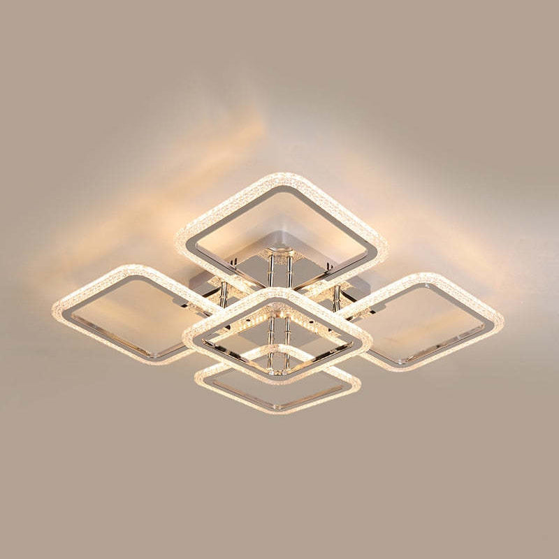 Arisha Modern Square Flush Mount Ceiling Light