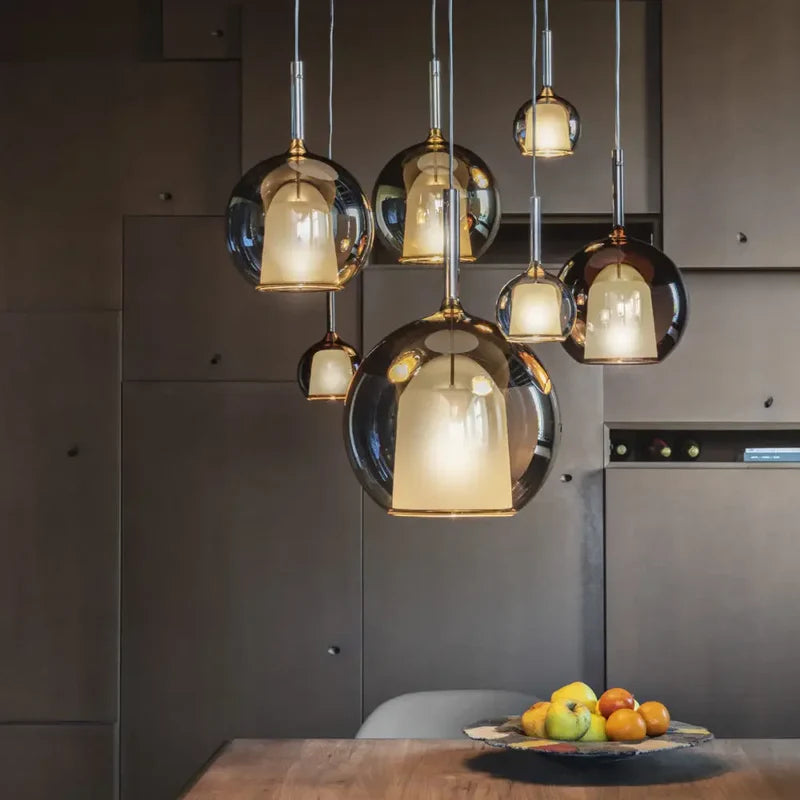 Valentina Pendant Light Glass Modern Sphere LED Dining Room
