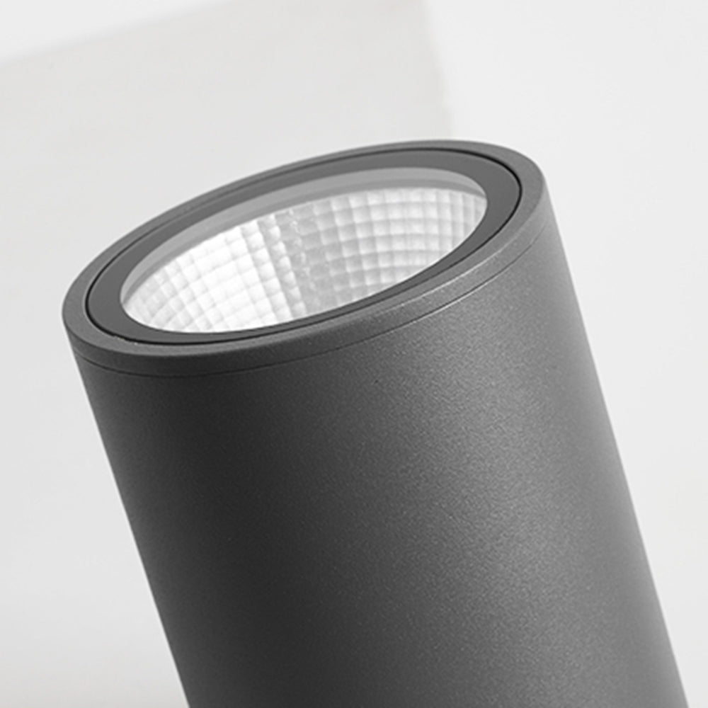 Ray Modern Black Cylindrical Flush Mount Ceiling Light Spotlight