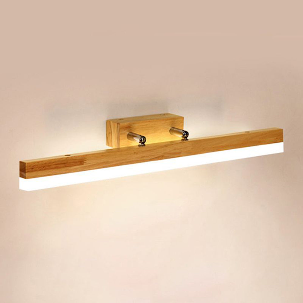 Muto Classic Wood Stretchable Mirror Vanity Bathroom Wall Lamp