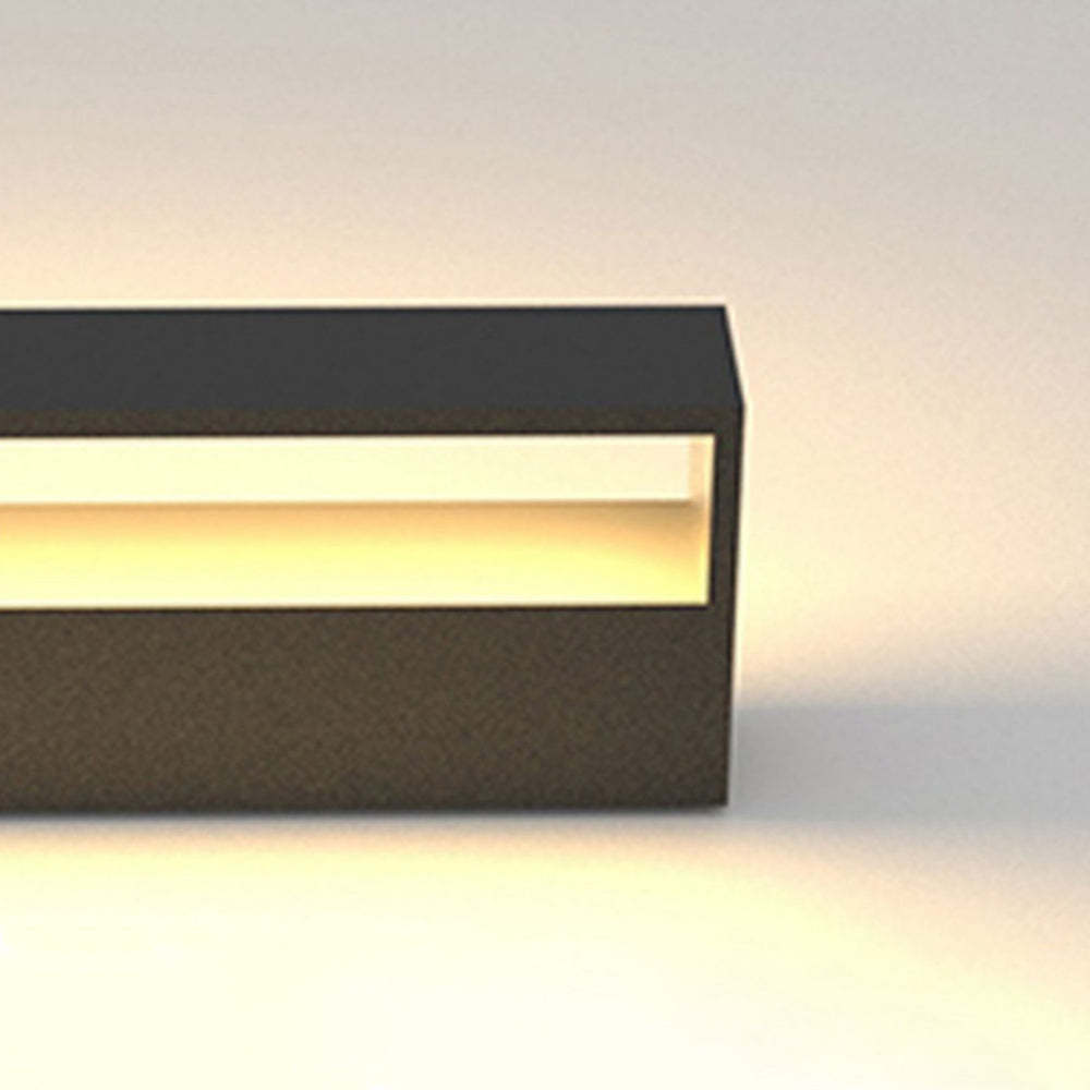 Ray Modern Hollow Outdoor Wall Lamp, Black/White
