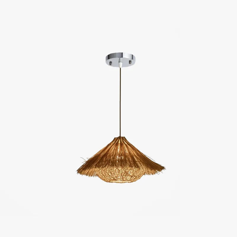 Muto Hand-Woven Rattan Modelling Pendant Light
