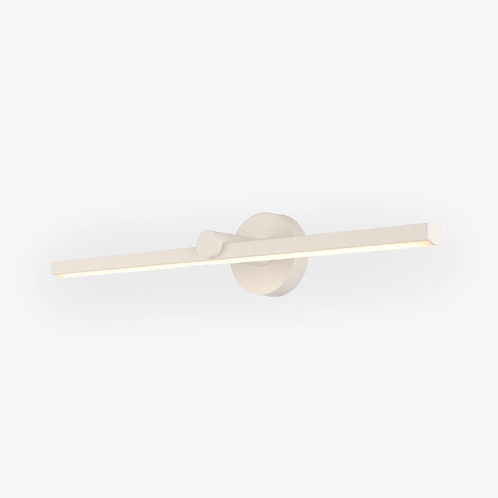 Arisha Minimalist Linear Acrylic Mirror Front Wall Lamp, White
