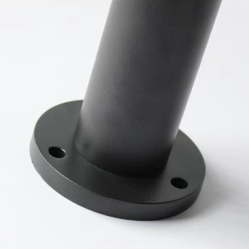Ray Metal Cylindrical Outdoor Path Light, Black