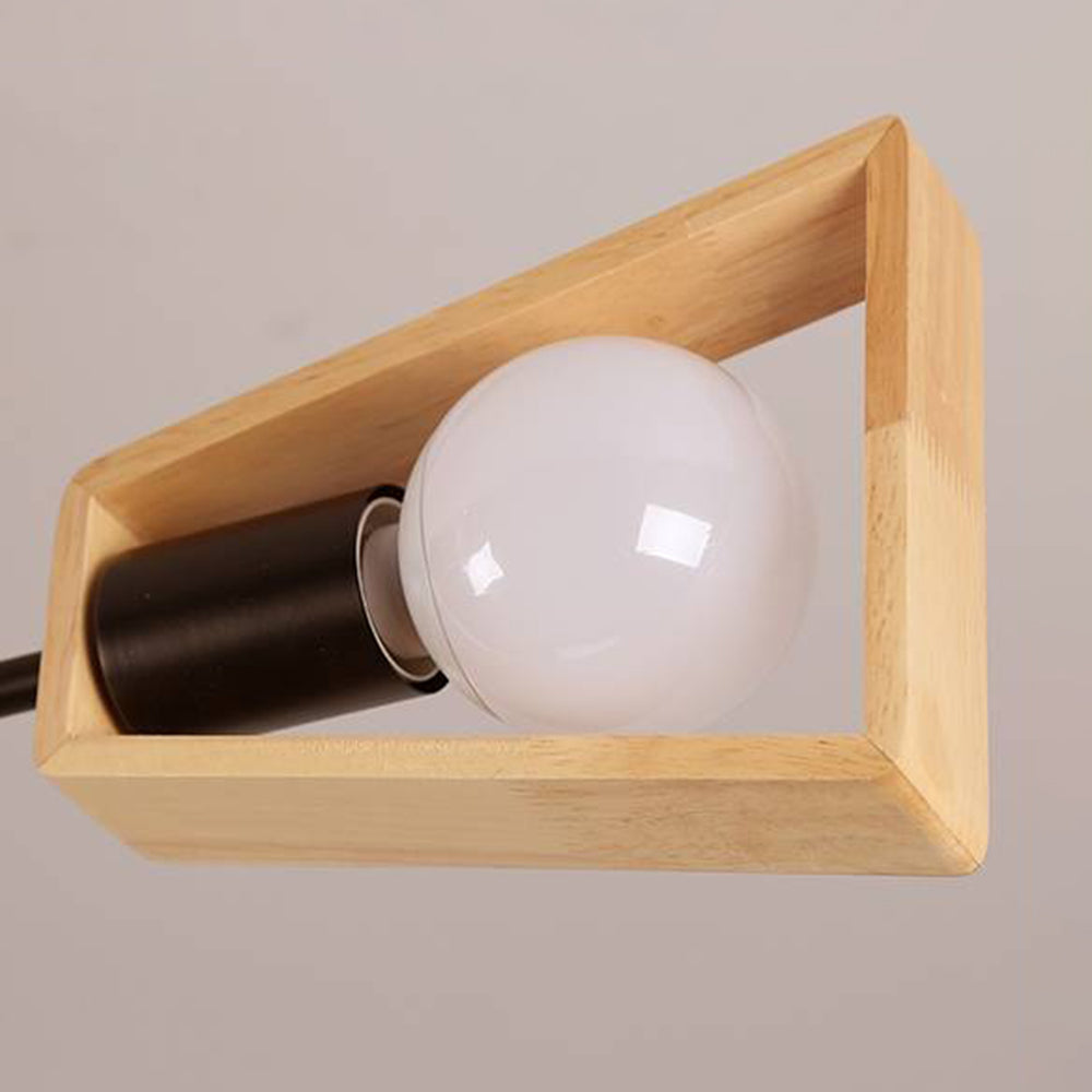 Muto Modern Nordic Rotatale Pendant Light, Wood, 3 Style