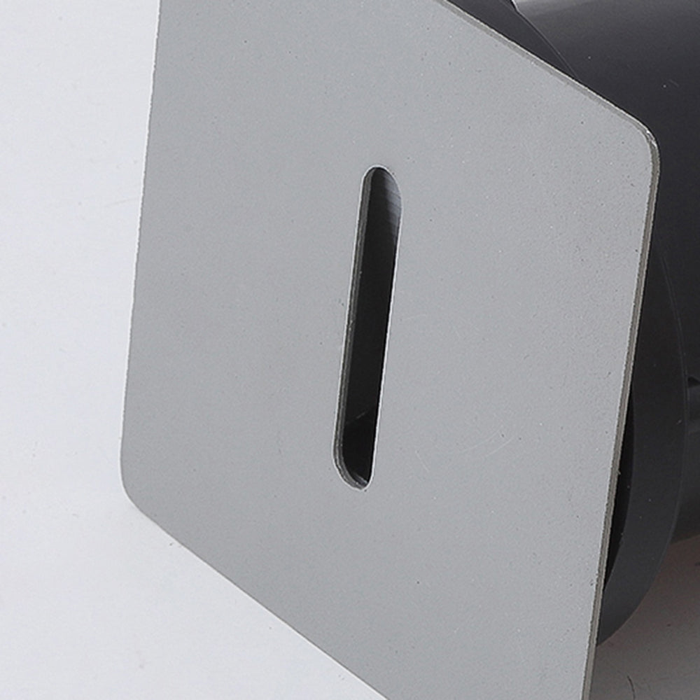 Ray Modern Metal Square/Circular Outdoor Deck/Step Light, Black