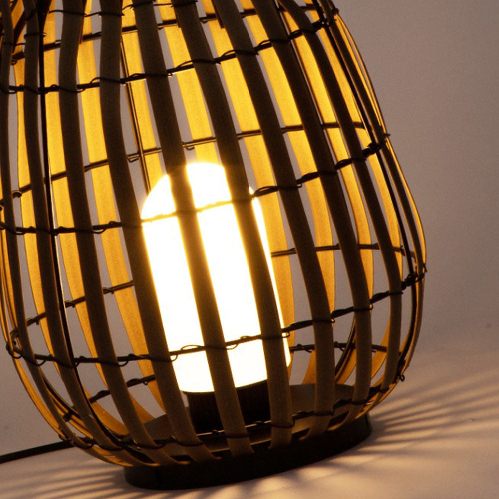 Ray Outdoor Floor Lamp, Hardwired & Solar Cage