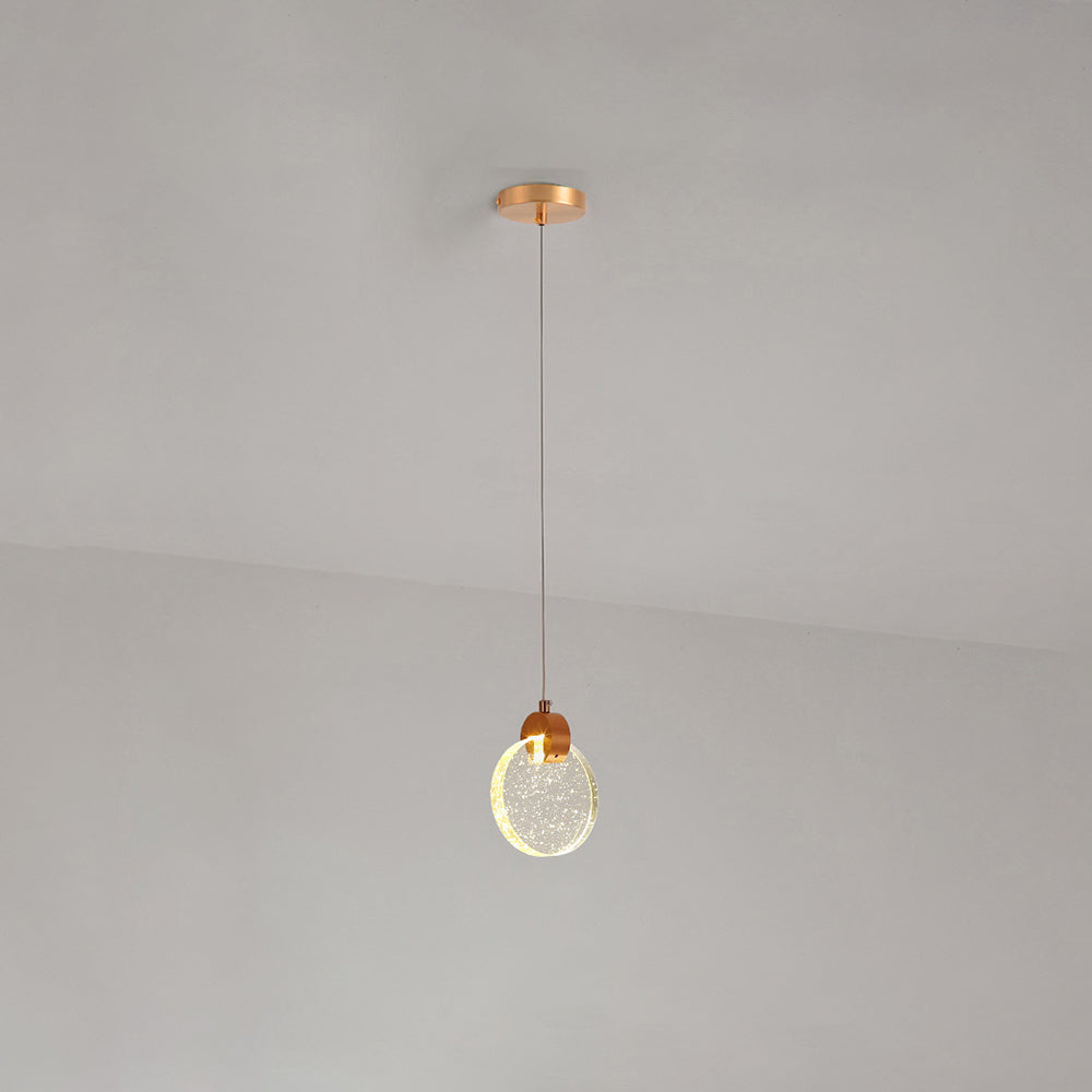 Kristy Luxury Circular Ripple Round Crystal Golden Chandelier