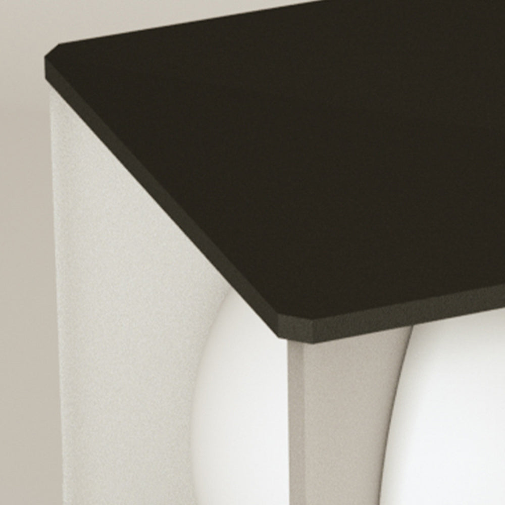 Ray Modern Moon Metal Outdoor Pier-Mount Pillar Light