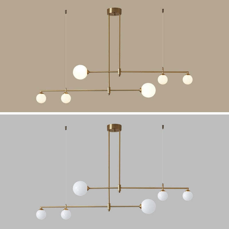 Valentina Modern Golden Bubble Copper Pendant Light