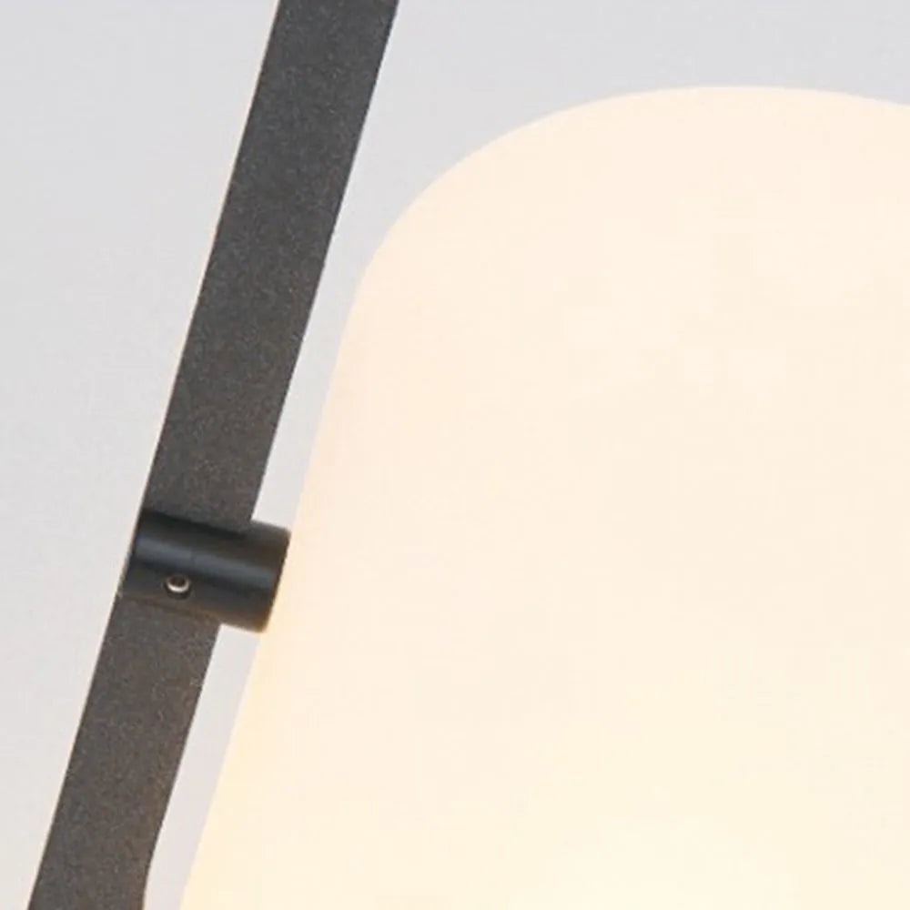 Ray Minimalist Glass/Acrylic Outdoor Landscape Pathway Light, White