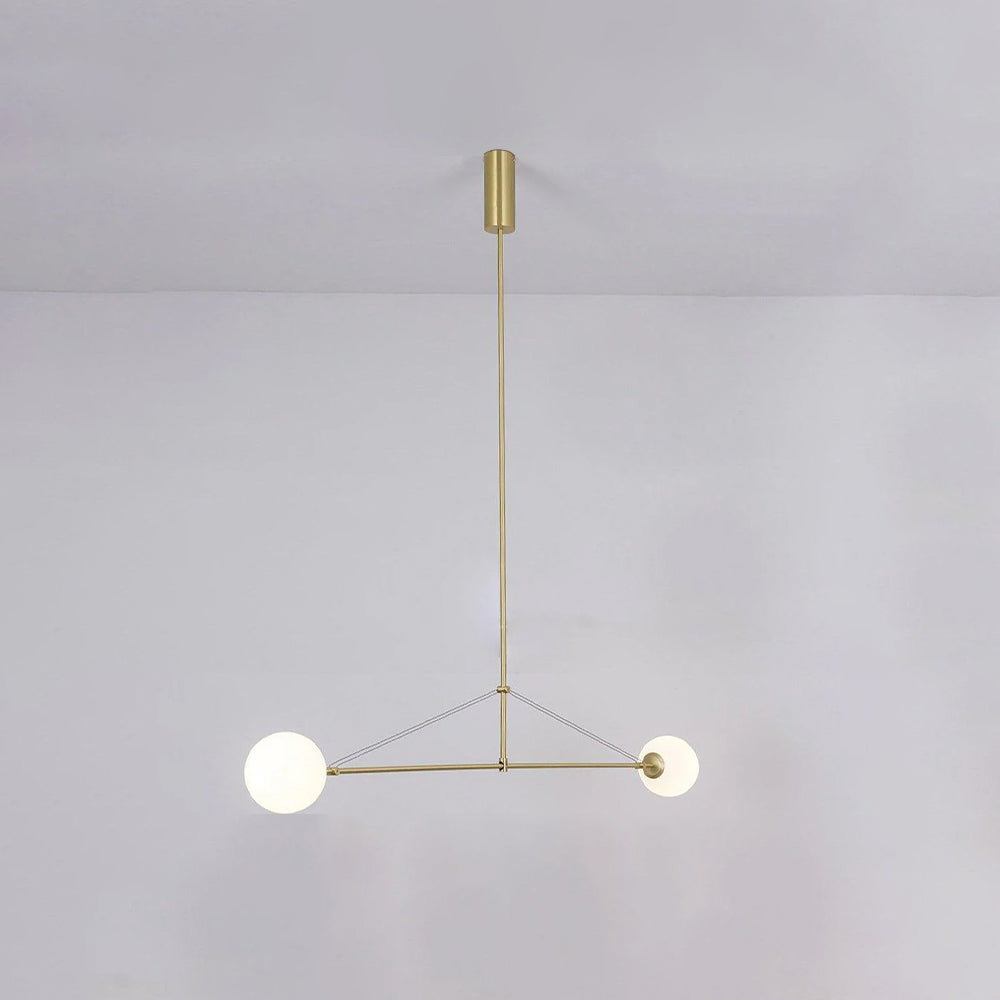 Arisha Minimalist Linear Mobile Pendant Light, Black