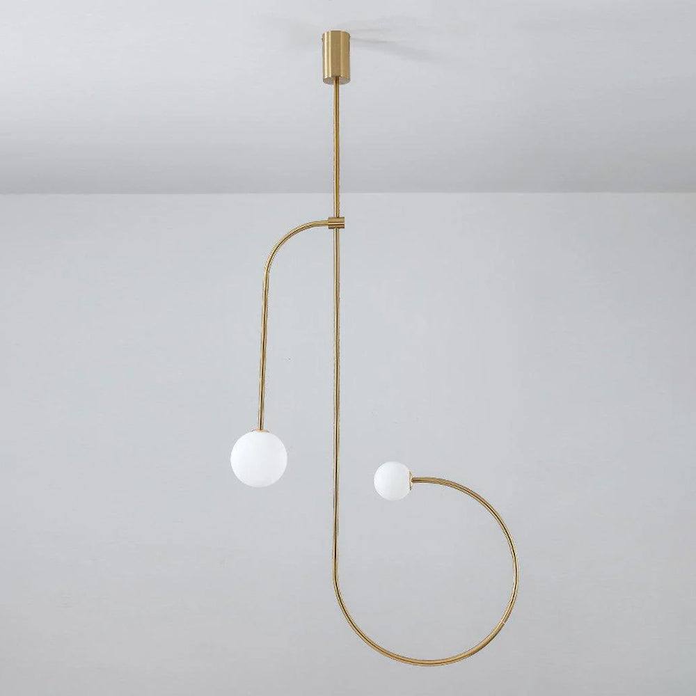 Arisha Minimalist Linear Mobile Pendant Light, Black