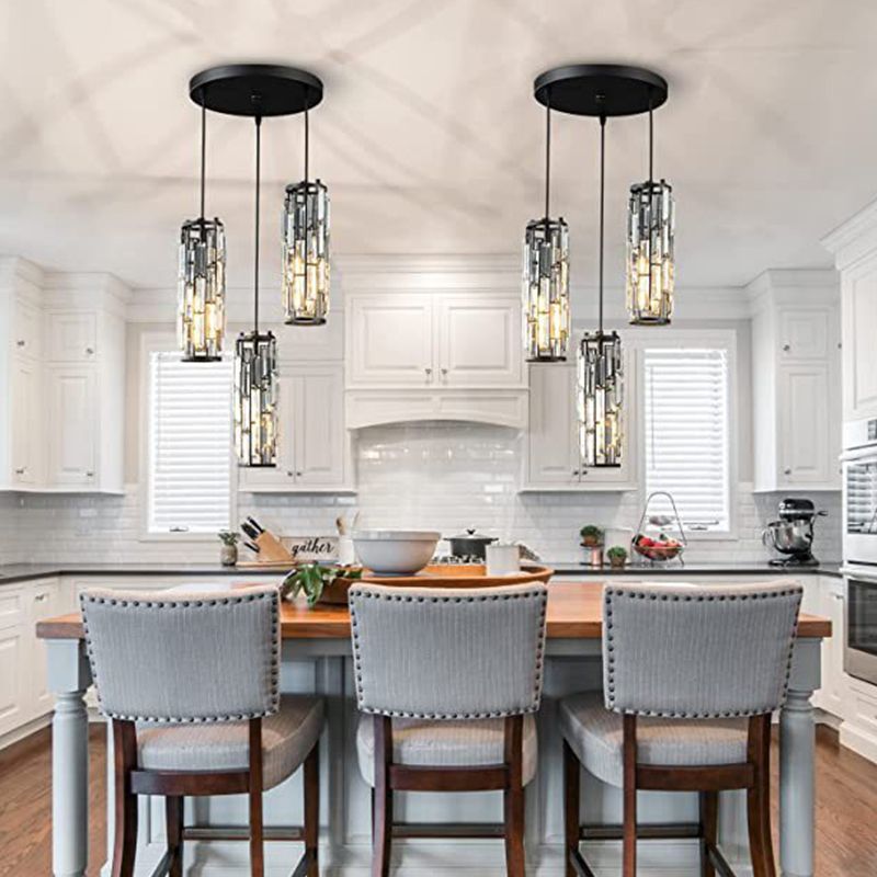 Kristy Cluster Pendant Light, Black & Gold