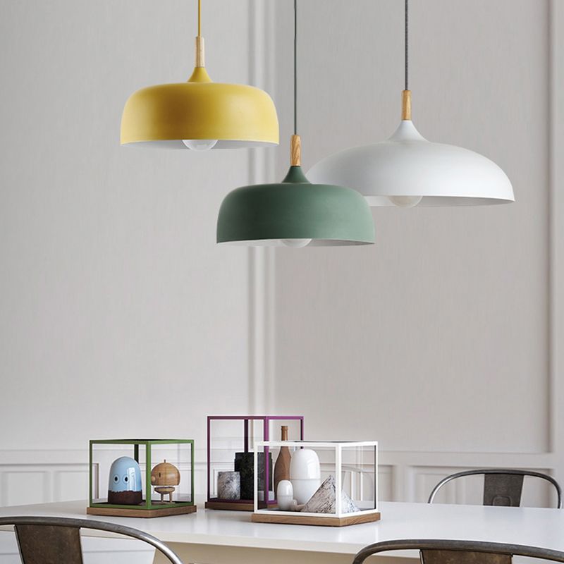 Aria Modern Pendant Light Dome Macaron Dining Room