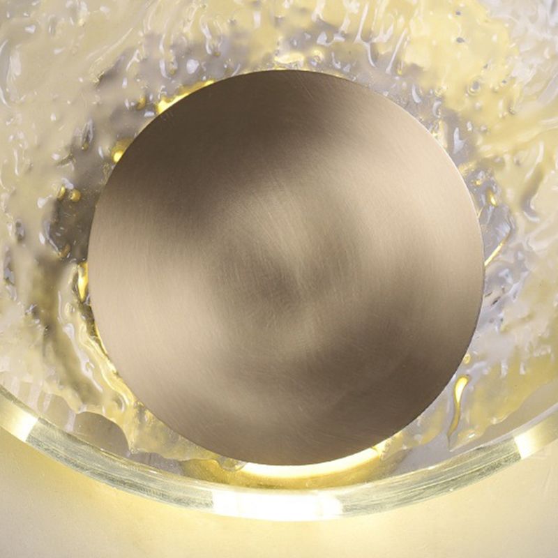 Kristy Art Deco Globe Crystal&Metal Bedroom Wall Lamp, Gold