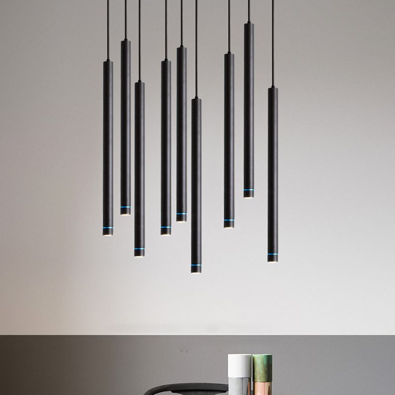 Arisha Linear Minimalist Cylinder Pendant Light