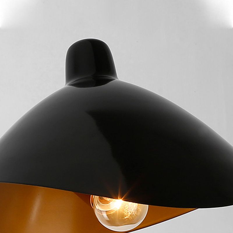 Epoch Industrial Swing Arm Vanity Wall Lamp, Black/Gold