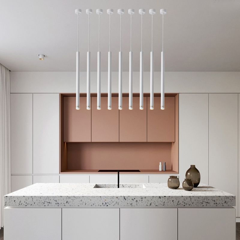 Arisha Linear Minimalist Cylinder Pendant Light