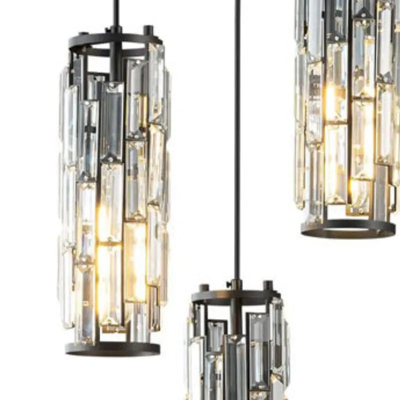 Kristy Cluster Pendant Light, Black & Gold