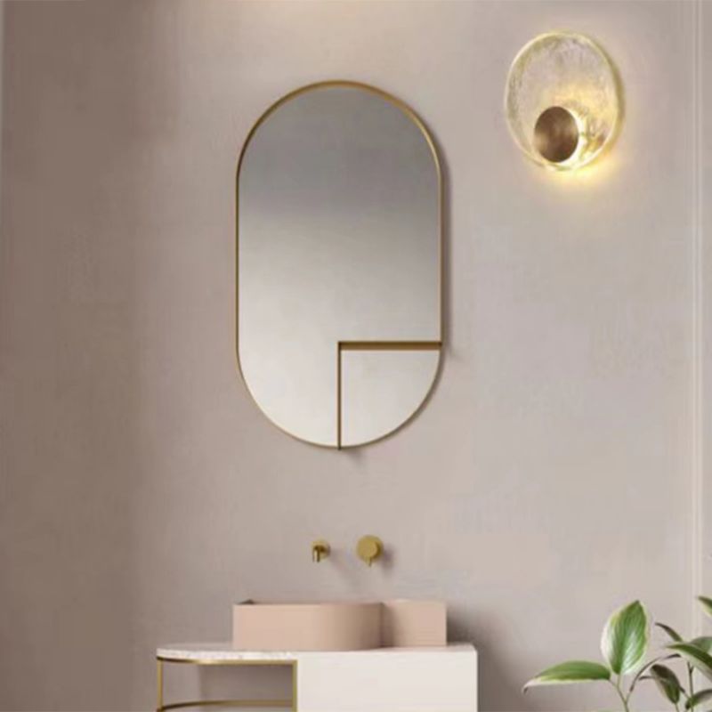 Kristy Art Deco Globe Crystal&Metal Bedroom Wall Lamp, Gold
