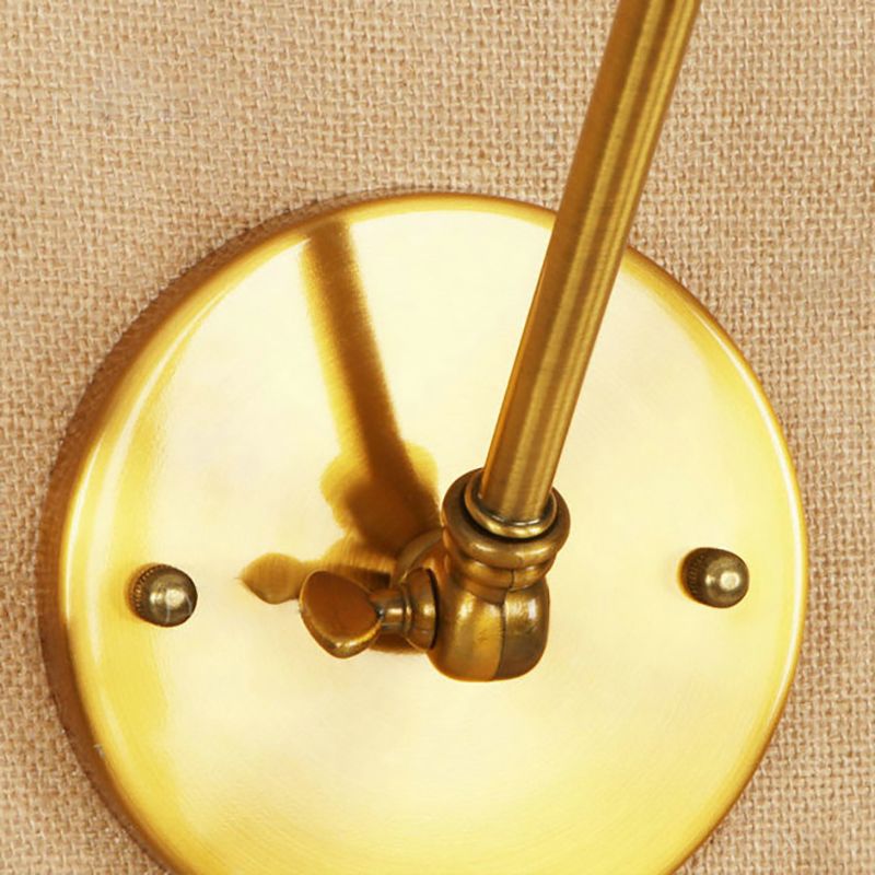Silva Wall Lamp Retro Saucer Lampshade Metal Adjustable 2 Color, Bedroom