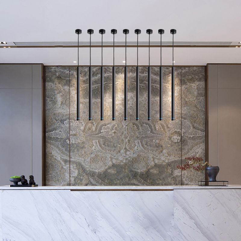 Arisha Linear Minimalist Cylinder Pendant Light