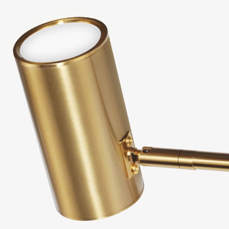 Aria Wall Lamp Cylindrical Adjustable Lamp Pole Metal Brass, Bedroom