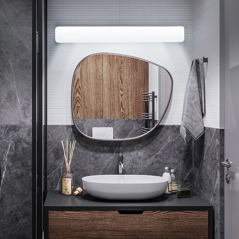 Arisha Modern Rectangular Acrylic Modern Wall Lamp, White